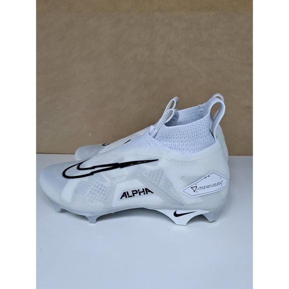 Size 10 Men\'s Nike Alpha Menace Elite 3 Football Cleats Pure Platinum CT6648-109 main image 10